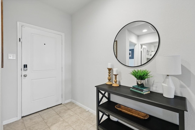 3800 Canyon Verde Ln, Denton, TX 76226 - foyer entrance featuring baseboards and light tile patterned floors