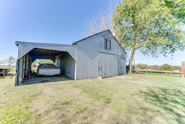430 Hornik Rd, Ennis, TX 75119 - view of pole building with driveway and a detached carport