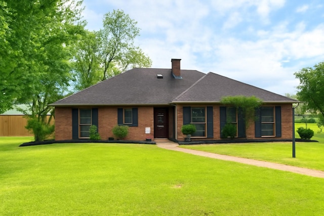 401 Locust St, Shreveport, LA 71105 - view of front facade with a chimney, a shingled roof, and brick siding