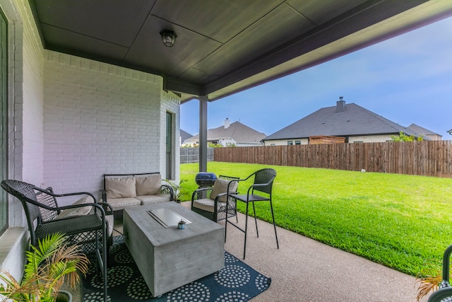 2104 Palafox Dr, Waco, TX 76655 - view of patio with outdoor lounge area