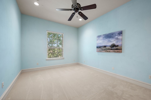33 Main St Unit 220, Colleyville, TX 76034 - unfurnished room featuring carpet flooring, recessed lighting, baseboards, and ceiling fan