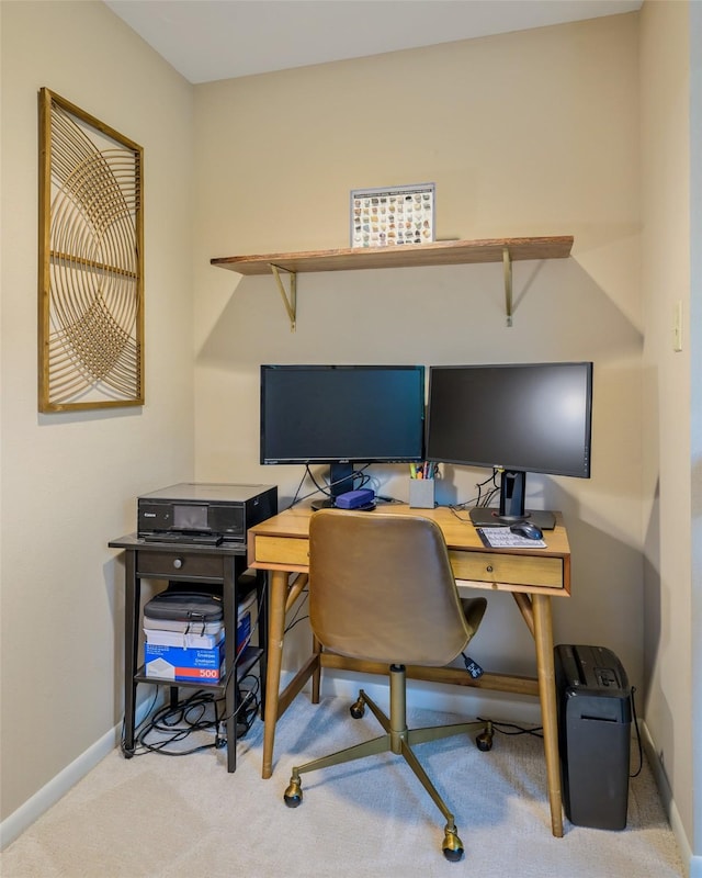 9208 Seagrove Dr, Dallas, TX 75243 - office area with carpet and baseboards