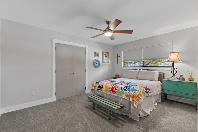 5120 Fairway Cir, Granbury, TX 76049 - carpeted bedroom featuring a ceiling fan and baseboards