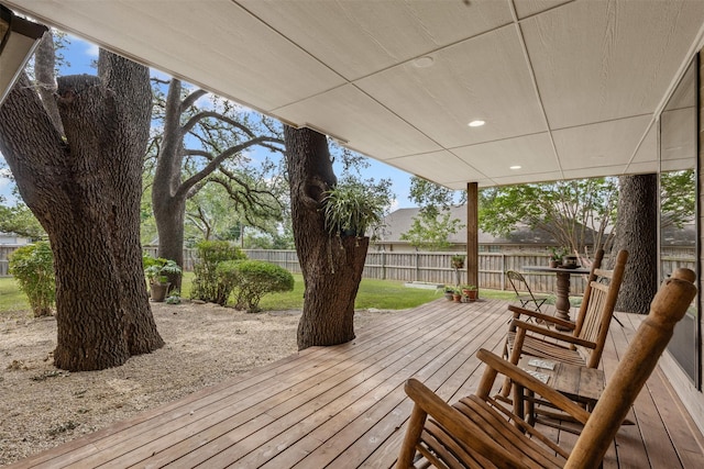 5120 Fairway Cir, Granbury, TX 76049 - view of wooden deck