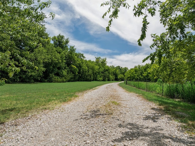 1000 Ballard Rd, Van Alstyne, TX 75495 - view of dirt / gravel road with a forest view
