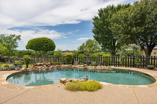 1096 Black Hawk Trl, Nemo, TX 76070 - view of swimming pool featuring a fenced backyard