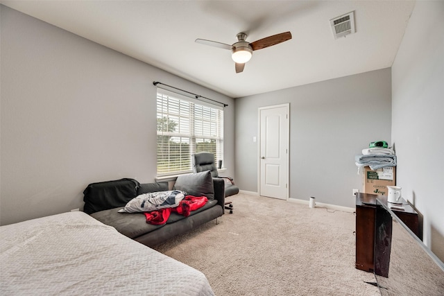 2211 Barrow St, Princeton, TX 75407 - bedroom with baseboards, carpet flooring, and a ceiling fan