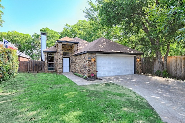 3019 Lela St, Irving, TX 75061 - view of front of house with brick siding, driveway, and a chimney