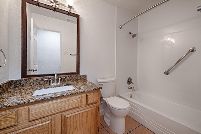 3019 Lela St, Irving, TX 75061 - full bathroom with vanity, tile patterned floors, and bathing tub / shower combination