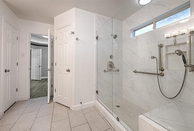 3019 Lela St, Irving, TX 75061 - full bath featuring a shower stall and tile patterned floors
