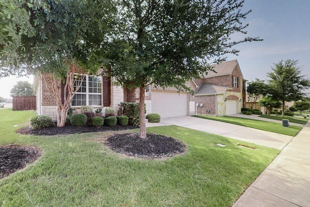 691 Hobie Point Dr, Lewisville, TX 75056 - obstructed view of property featuring brick siding, driveway, and a garage