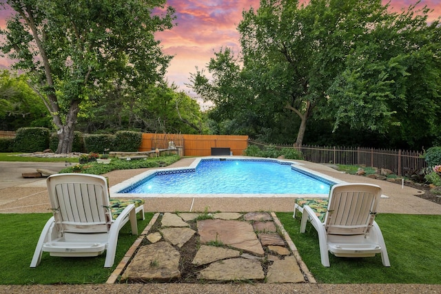 201 Split Rock Ter, Ovilla, TX 75154 - view of pool featuring a fenced backyard