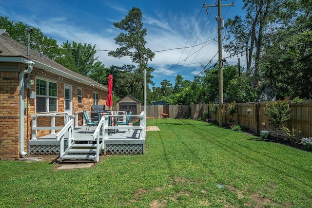 809 S Prairieville St, Athens, TX 75751 - view of yard featuring a deck