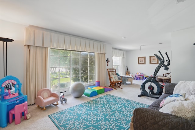 3720 Wharton Dr, Fort Worth, TX 76133 - carpeted living area with plenty of natural light