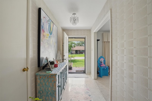 3720 Wharton Dr, Fort Worth, TX 76133 - entryway with light tile patterned floors