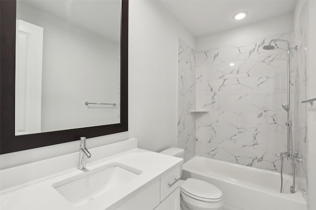 1460 N Ave, Plano, TX 75074 - full bath with vanity, shower / bath combination, and toilet