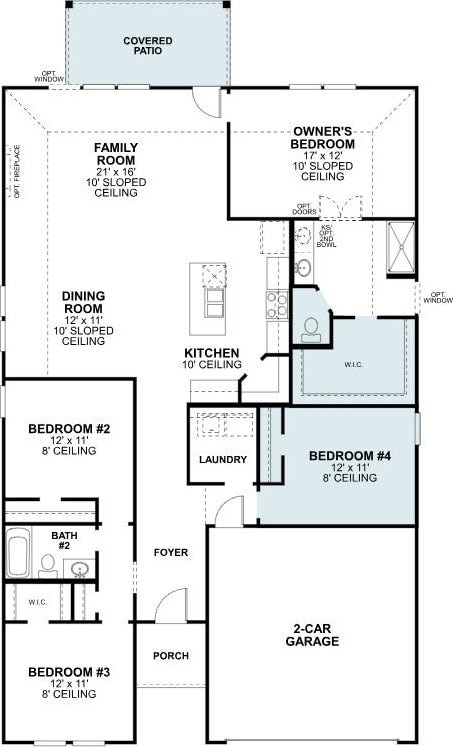 7312 Santolina Dr, Argyle, TX 76226 - property floor plan