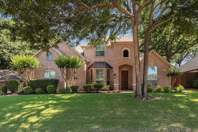 1817 Foxborough Trl, Flower Mound, TX 75028 - traditional home featuring brick siding and a front lawn