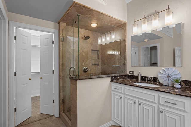 1817 Foxborough Trl, Flower Mound, TX 75028 - full bathroom featuring vanity and a shower stall