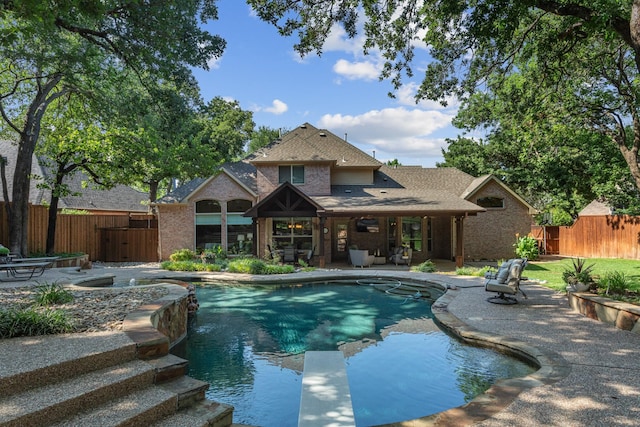 1817 Foxborough Trl, Flower Mound, TX 75028 - view of pool with a patio area