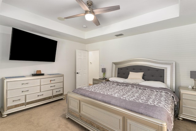 529 Doubletree Dr, Highland Village, TX 75077 - bedroom featuring light carpet and a ceiling fan