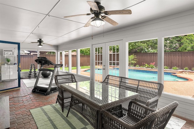 529 Doubletree Dr, Highland Village, TX 75077 - sunroom featuring french doors