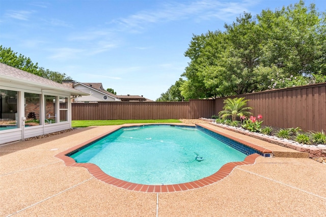 529 Doubletree Dr, Highland Village, TX 75077 - view of swimming pool featuring a fenced backyard and a patio