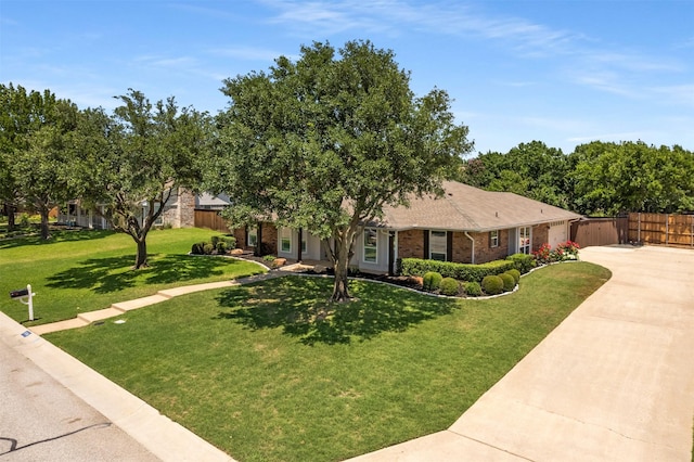 529 Doubletree Dr, Highland Village, TX 75077 - view of front facade featuring driveway and brick siding