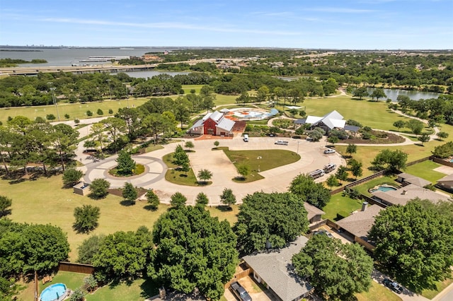 529 Doubletree Dr, Highland Village, TX 75077 - aerial view of a large body of water and a tree filled landscape