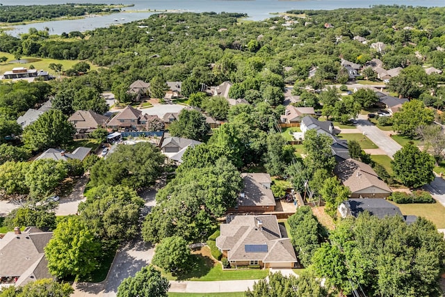 2818 Summit Ridge St, Grapevine, TX 76051 - aerial perspective of suburban area featuring a large body of water