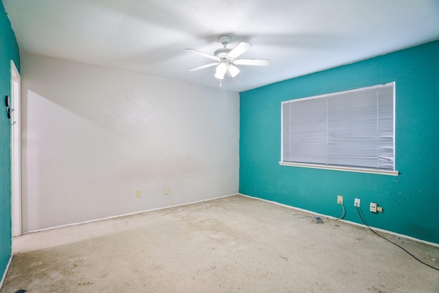 745 Oakland St, Grand Prairie, TX 75052 - unfurnished room featuring carpet flooring, a ceiling fan, and baseboards