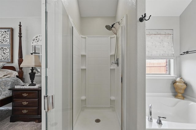 1414 Fox Glen Trl, Mansfield, TX 76063 - full bathroom with a shower stall and a bath