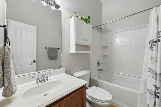 1414 Fox Glen Trl, Mansfield, TX 76063 - full bath featuring shower / bath combination with curtain, vanity, and toilet