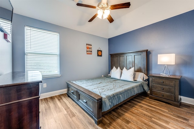 1317 Roadrunner Dr, Little Elm, TX 75068 - bedroom featuring wood finished floors, baseboards, and a ceiling fan