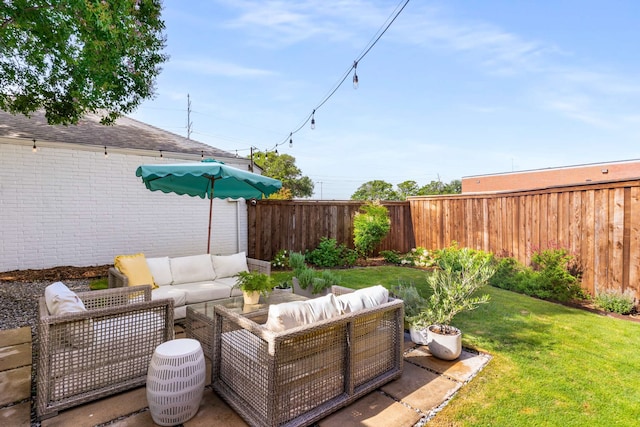 1236 Richland Oaks Dr, Richardson, TX 75081 - view of patio featuring outdoor lounge area