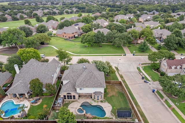 1912 White Oak Rd, Mckinney, TX 75072 - aerial perspective of suburban area with a pool