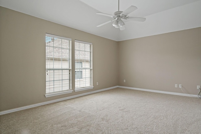 1912 White Oak Rd, Mckinney, TX 75072 - empty room featuring light carpet, a ceiling fan, and baseboards