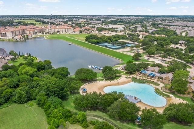 1912 White Oak Rd, Mckinney, TX 75072 - aerial view of property and surrounding area with a large body of water