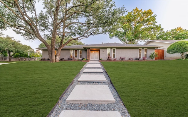 7278 Joyce Way, Dallas, TX 75225 - ranch-style house featuring brick siding and french doors