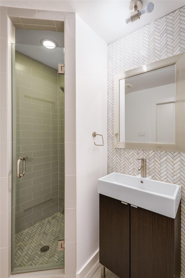 7278 Joyce Way, Dallas, TX 75225 - full bathroom with a shower stall and vanity