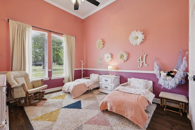 1000 Van Zandt Ct, Haslet, TX 76052 - bedroom with wood finished floors and crown molding