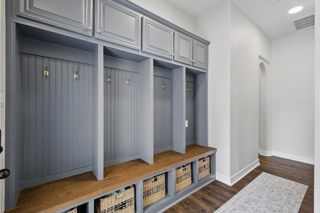 1000 Van Zandt Ct, Haslet, TX 76052 - mudroom featuring dark wood finished floors and baseboards