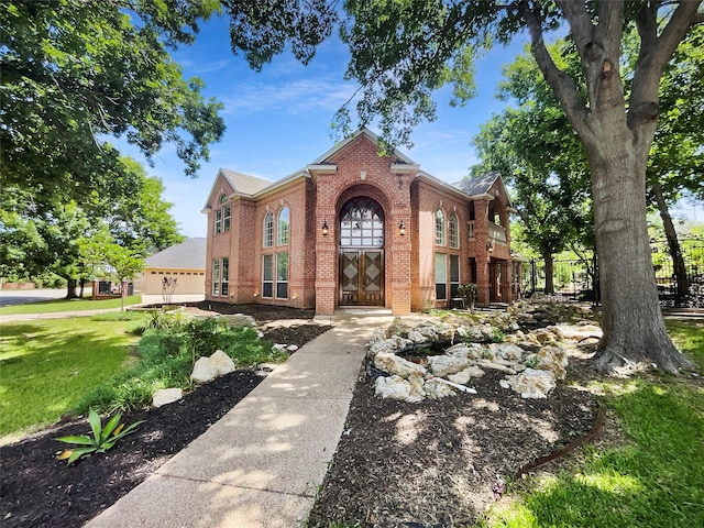 6029 Bellaire Dr, Benbrook, TX 76132 - view of front of house featuring brick siding and a front yard