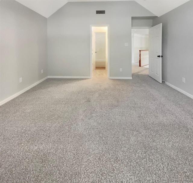 6029 Bellaire Dr, Benbrook, TX 76132 - unfurnished bedroom featuring vaulted ceiling, baseboards, and carpet flooring