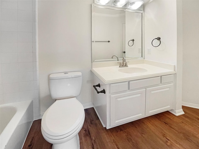 6029 Bellaire Dr, Benbrook, TX 76132 - full bath featuring wood finished floors and vanity