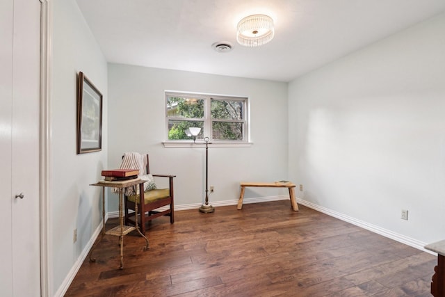 1113 Stanley St, Denton, TX 76201 - living area featuring wood finished floors and baseboards