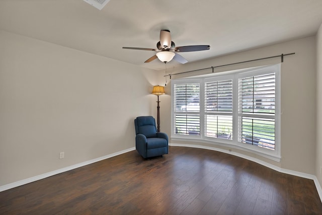 2612 Windsor Pl, Plano, TX 75075 - unfurnished room featuring ceiling fan, baseboards, and wood finished floors