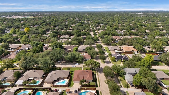 2612 Windsor Pl, Plano, TX 75075 - aerial view of residential area featuring a pool area