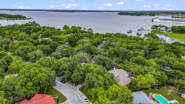 120 Oak Hollow Ct S, Azle, TX 76020 - bird's eye view of a large body of water