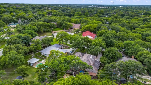 120 Oak Hollow Ct S, Azle, TX 76020 - aerial view of a heavily wooded area